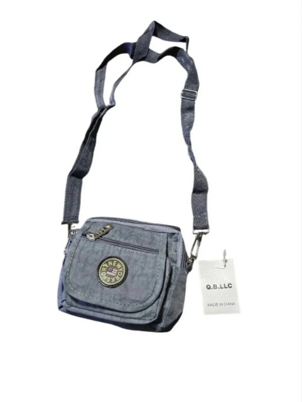 Q.B.L.L.C-Mjni Zip Pouch Crossbody Bag (Gray 🩶)